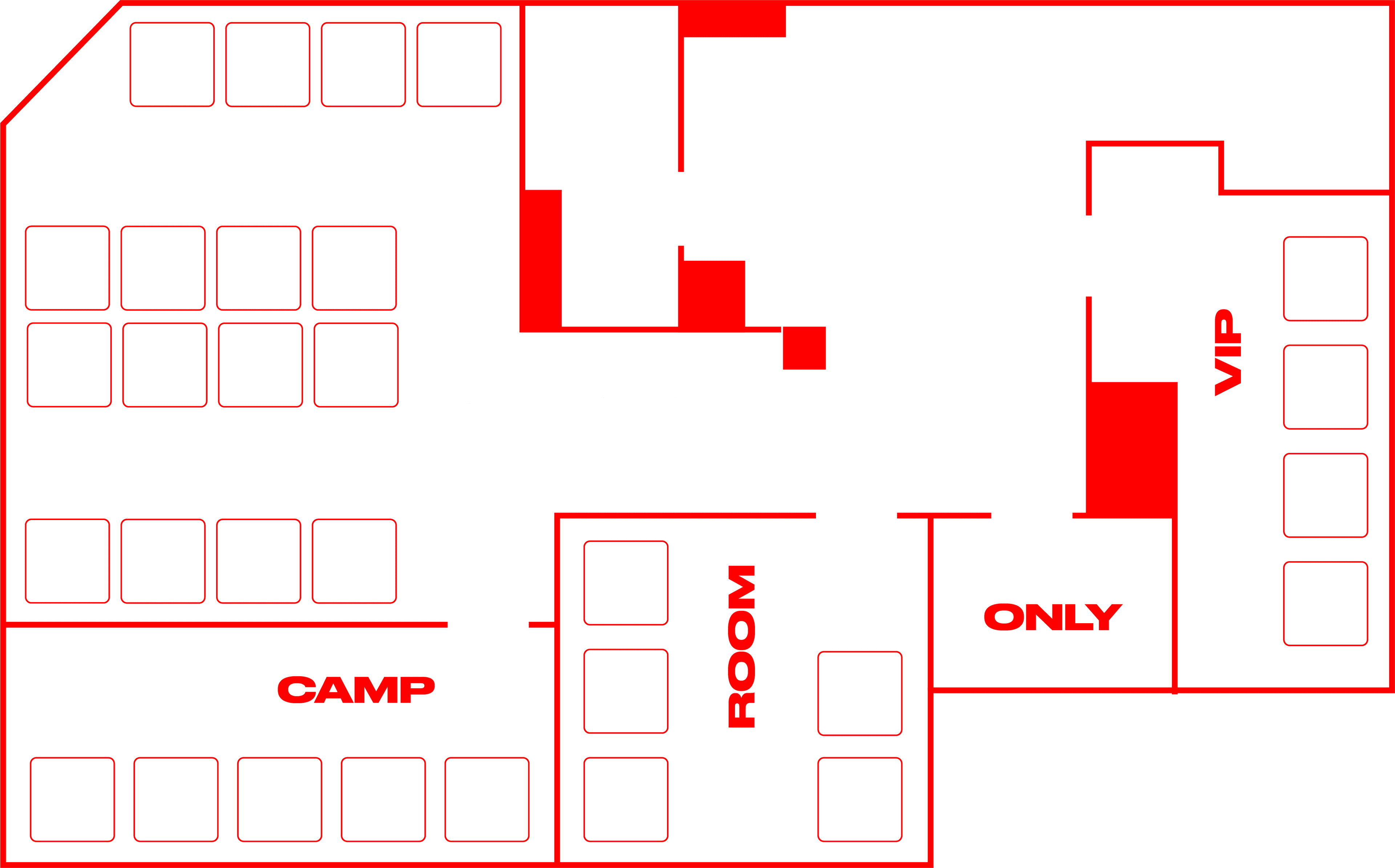 Схема зала DARKWALL Кудрово